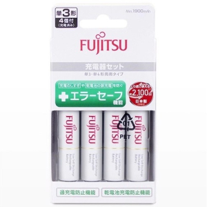 Bộ 4 pin AA & sạc Fujitsu FCT345 - Chính hãng