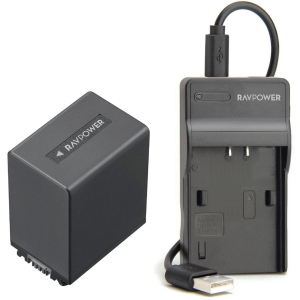 Bộ pin sạc RAVPower NP-FV100A cho Sony - Chính hãng