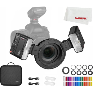 Bộ 2 đèn flash Godox MF12 Macro - Chính hãng