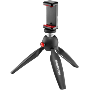Chân máy Manfrotto PIXI Smart Mini kèm kẹp gắn điện thoại - Chính hãng