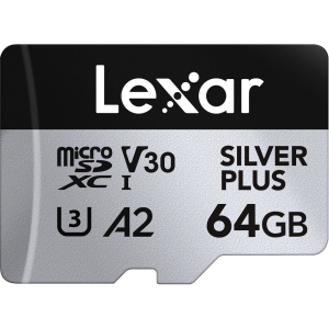 Thẻ nhớ microSDXC Lexar 64GB 205MB/s UHS-I Professional Silver Plus Series