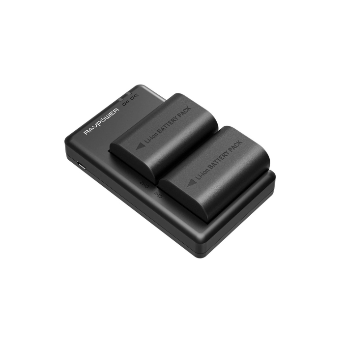 Bộ 2 pin và sạc kép RAVPower RP-BC003 for Canon - Chính hãng (LP-E6N)