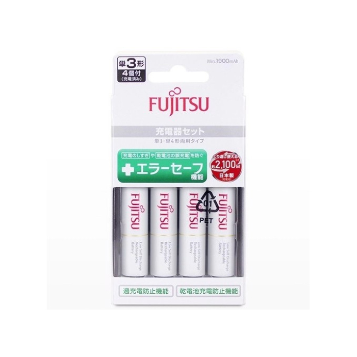 Bộ 4 pin AA & sạc Fujitsu FCT345 - Chính hãng