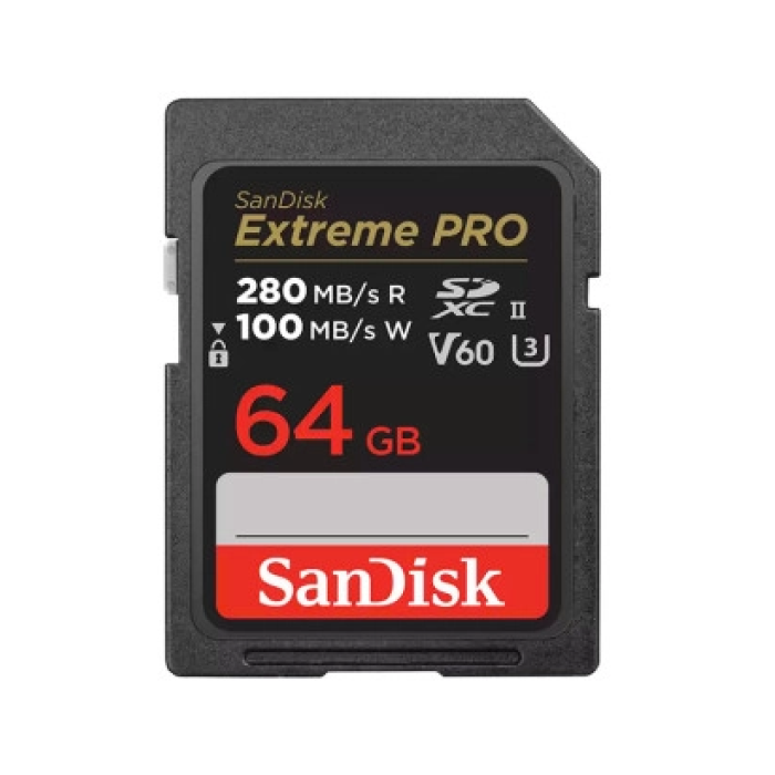 Thẻ nhớ SDXC Sandisk Extreme Pro UHS-II U3 64GB 280MB/s