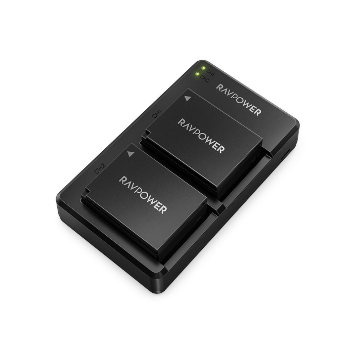 Bộ 2 pin và sạc kép RAVPower RP-BC023 for Fujifilm - Chính hãng (NP-W126S)