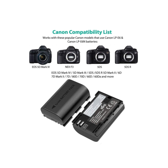 Pin RAVPower LP-E6N cho Canon - Chính hãng