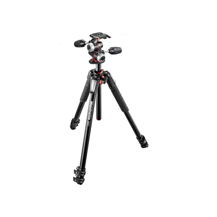 Bộ chân máy ảnh Manfrotto 055 ALU 3-S Kit Ball Head Q2 - Chính hãng