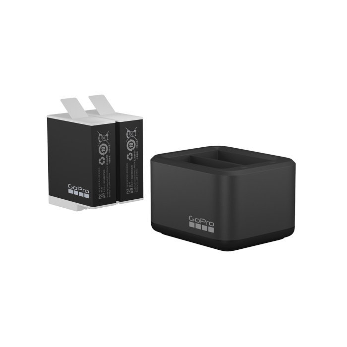 Bộ 2 pin + sạc đôi GoPro Enduro HERO9/10/11/12 Black