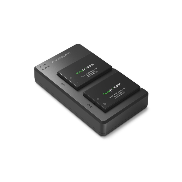 Bộ 2 pin và sạc kép RAVPower RP-BC013 for Canon - Chính hãng (LP-E17)