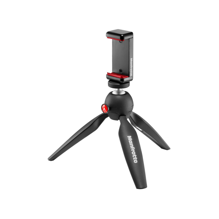 Chân máy Manfrotto PIXI Smart Mini kèm kẹp gắn điện thoại - Chính hãng