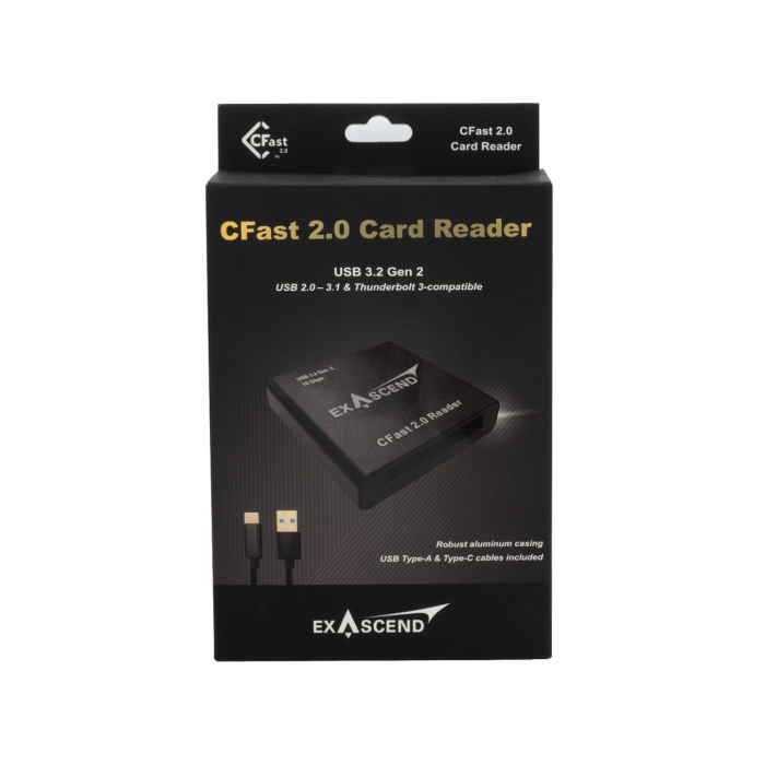 Đầu đọc thẻ nhớ CFast 2.0 Exascend (USB Type-C)