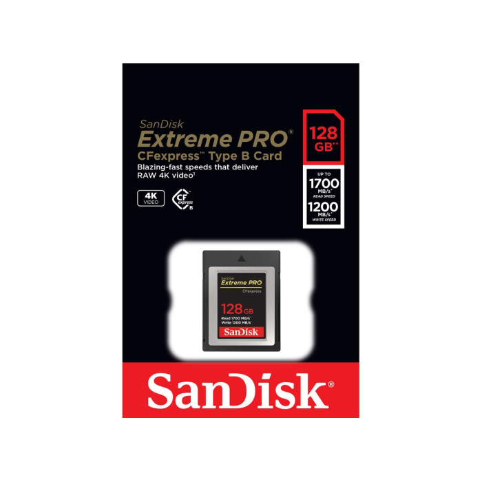 Thẻ nhớ CFexpress SanDisk Extreme PRO Type B 128GB 1700 MB/s