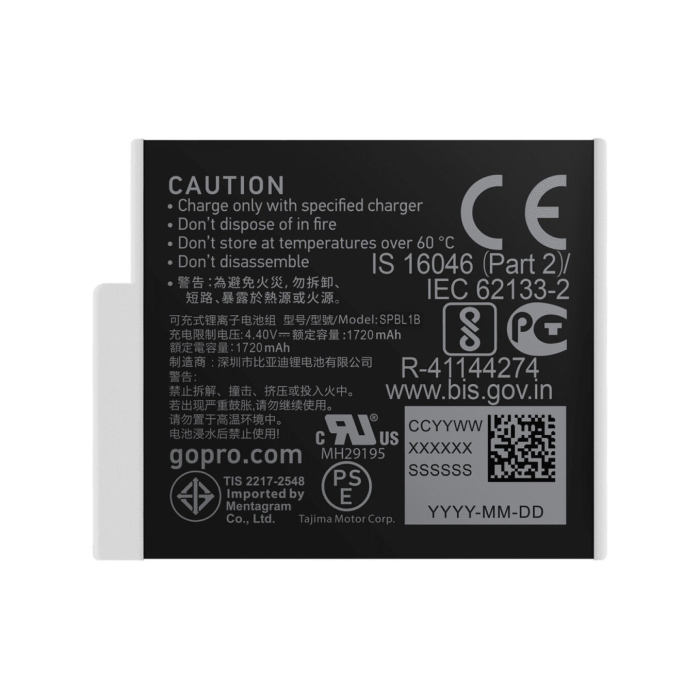 Bộ 2 pin GoPro Enduro HERO9/10/11/12 Black