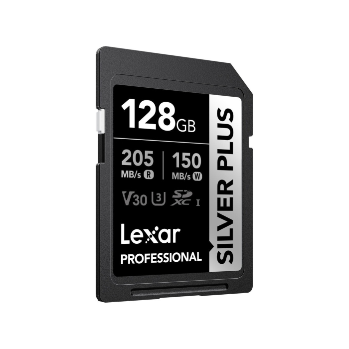 Thẻ nhớ SDXC Lexar 128GB 205MB/s UHS-I Professional Silver Plus Series