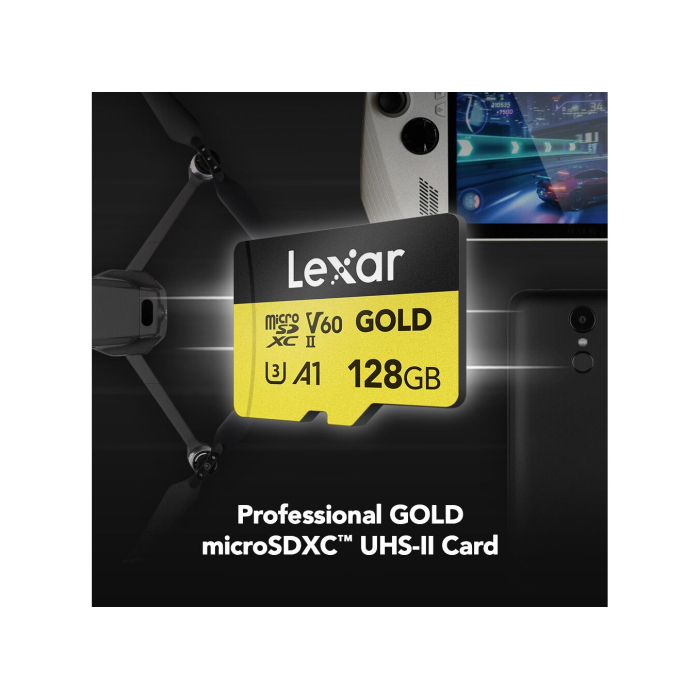 Thẻ nhớ microSDXC Lexar 256GB 280MB/s UHS-II Professional Gold Series