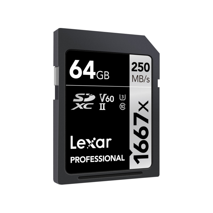 Thẻ nhớ SDXC Lexar 64GB 250MB/s Professional 1667x UHS-II Silver Series