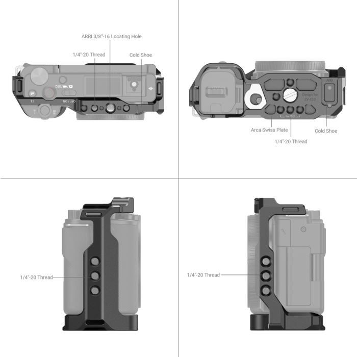 SmallRig Multifunctional Cage for FUJIFILM X-T5 - Chính hãng