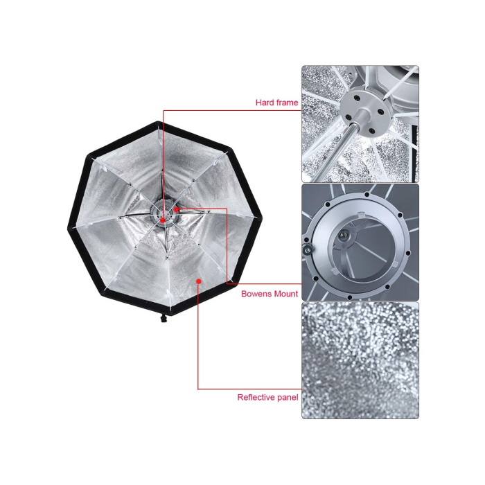 Softbox dù Godox 80cm (không tổ ong) - Chính hãng