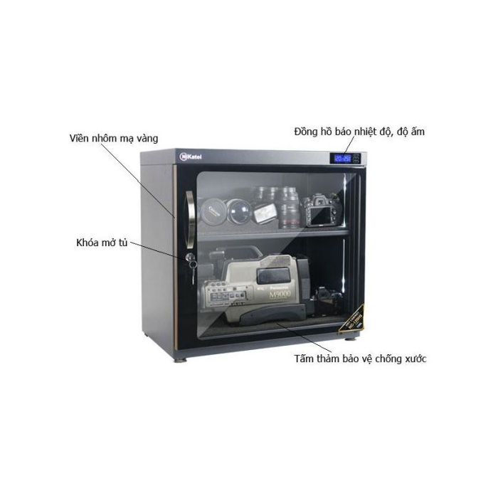 Tủ chống ẩm chuyên dụng Nikatei NC-120HS - Chính Hãng