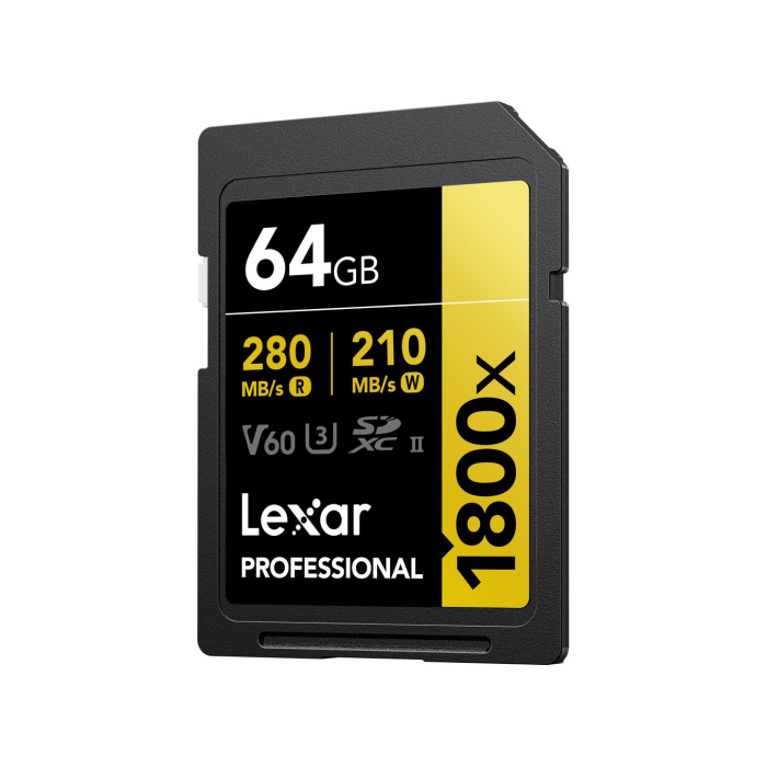 Thẻ nhớ SDXC Lexar 64GB 280MB/s Professional 1800x UHS-II Gold Series