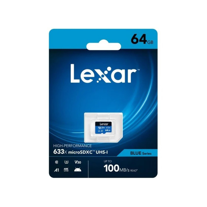 Thẻ nhớ microSDXC Lexar 64GB 100MB/s UHS-I Blue Series
