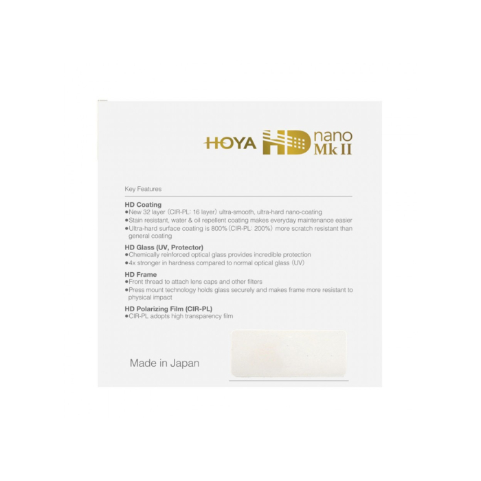 Filter Hoya HD Nano MK II CIR-PL 49mm - Chính hãng
