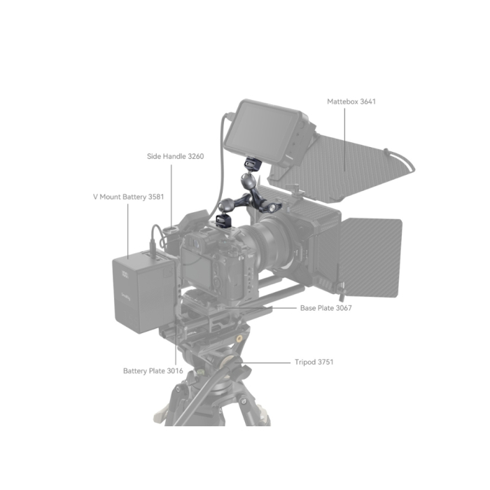 SmallRig Magic Arm with Rosette Gear (7 inches) - Chính hãng