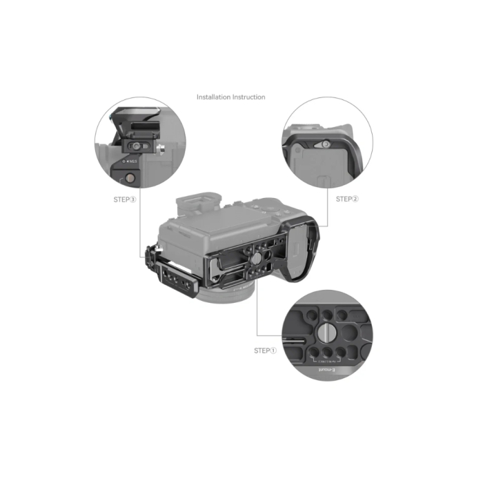 SmallRig “Rhinoceros” Advanced Cage Kit for Sony Alpha 7R V / Alpha 7 IV / Alpha 7S III - Chính hãng