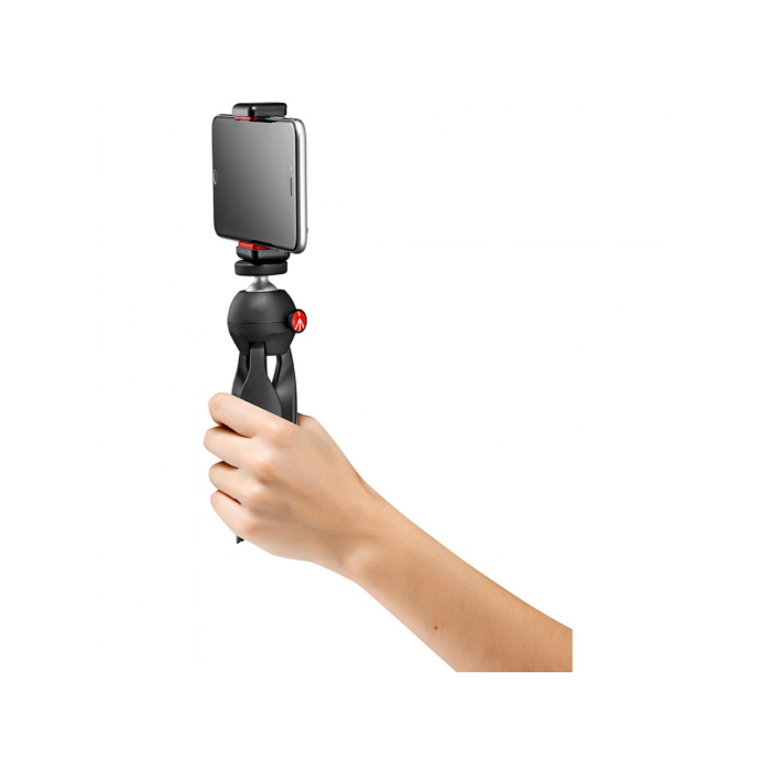 Chân máy Manfrotto PIXI Smart Mini kèm kẹp gắn điện thoại - Chính hãng