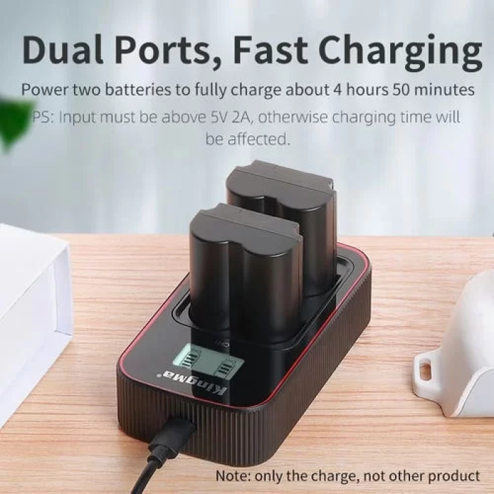 Bộ pin sạc KingMa NP-W235 cho máy ảnh Fujifilm - Chính hãng