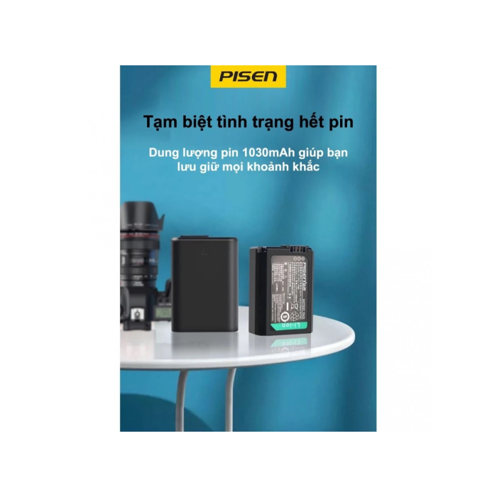 Pin sạc Pisen NP-FW50 dùng cho Sony - Chính hãng
