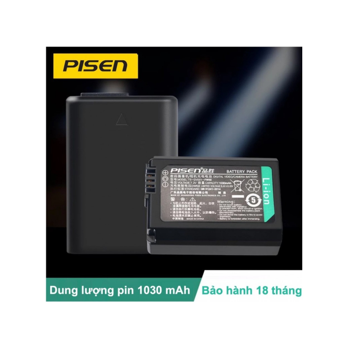 Pin sạc Pisen NP-FW50 dùng cho Sony - Chính hãng