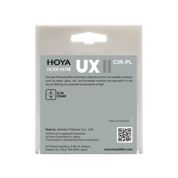 Filter Hoya UX II CIR-PL 82mm - Chính hãng
