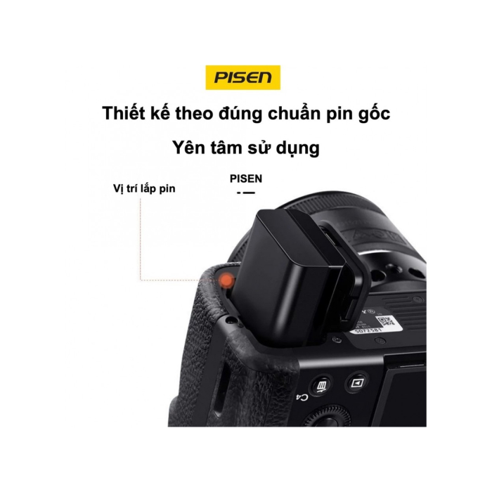 Pin sạc Pisen NP-FW50 dùng cho Sony - Chính hãng