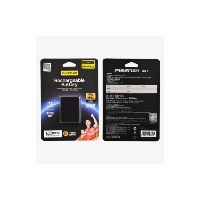 Pin sạc Pisen NP-W126 dùng cho Fujifilm - Chính hãng