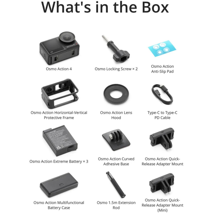 DJI Osmo Action 4 Adventure Combo - Chính hãng
